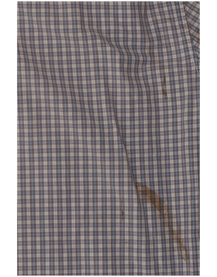 Levi's Mens Short Sleeve Slim Fit Shirt XL Blue Gingham