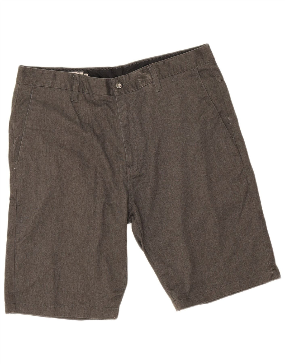 Volcom Mens Chino Shorts W36 Large Grey Cotton