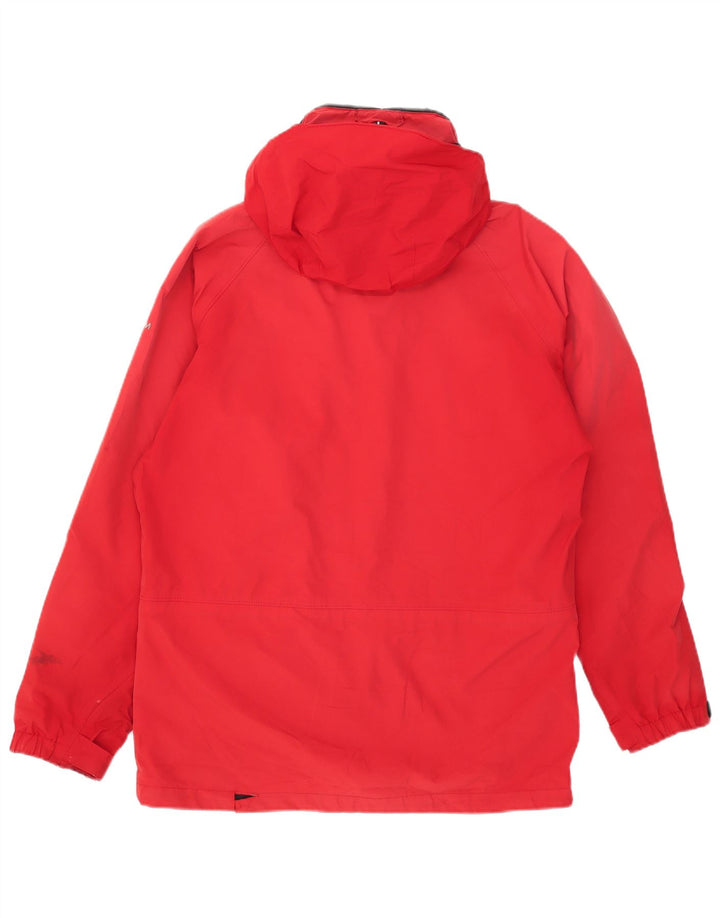 Columbia Mens Titanium Hooded Rain Jacket UK 38 Medium Red Polyester