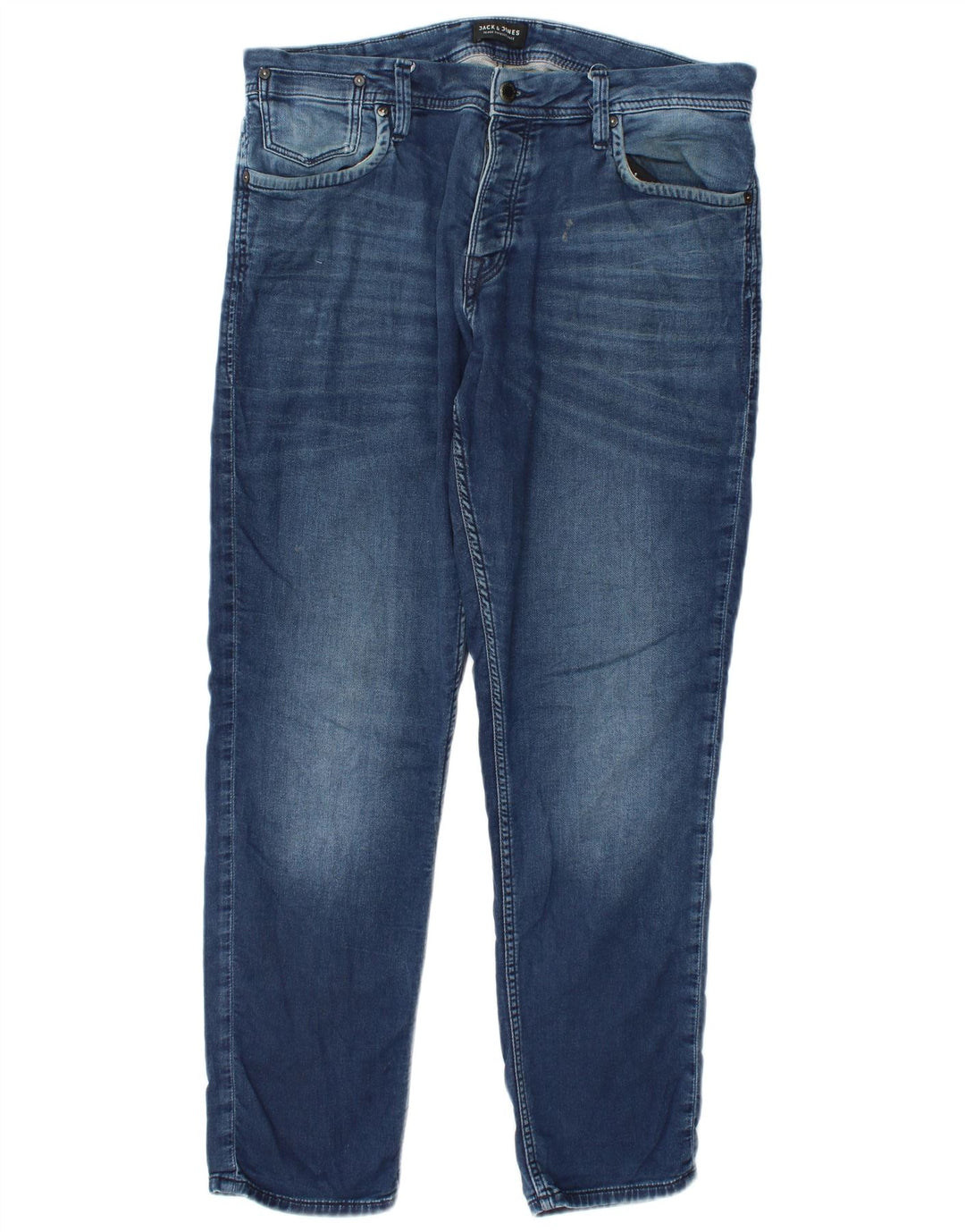 Jack & Jones Mens Slim Jeans  W34 L32 Blue Cotton