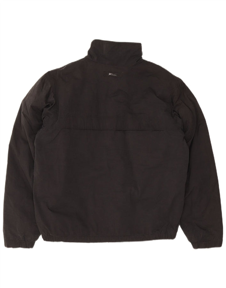 Columbia Herre Windbreaker Jacket UK 38 Medium Sort Bomuld