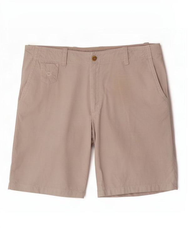 Carrera Mens Chino Shorts W36 Large Grey Cotton
