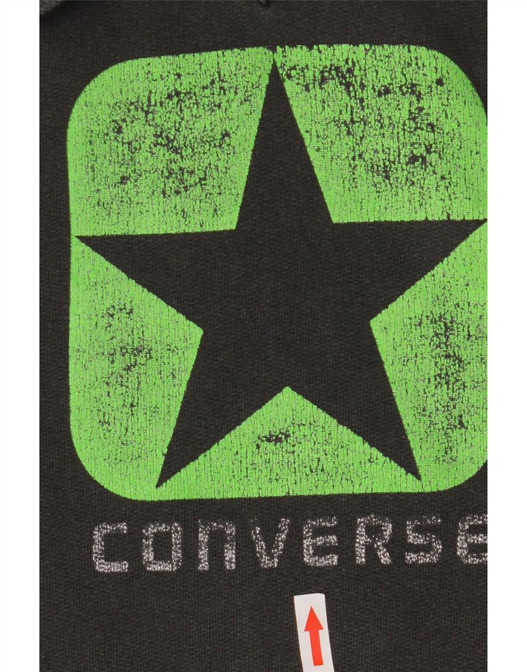 Converse Mens Graphic Hoodie Jumper Medium Grey Cotton
