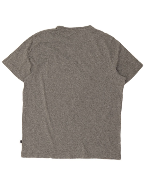 Puma Herre grafisk T-shirt Top XL Grå Flecked Bomuld