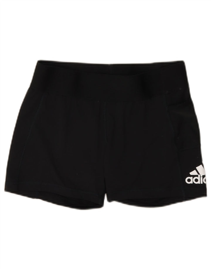 Adidas Graphic Sports Shorts til kvinder UK 12 Medium Black Polyester