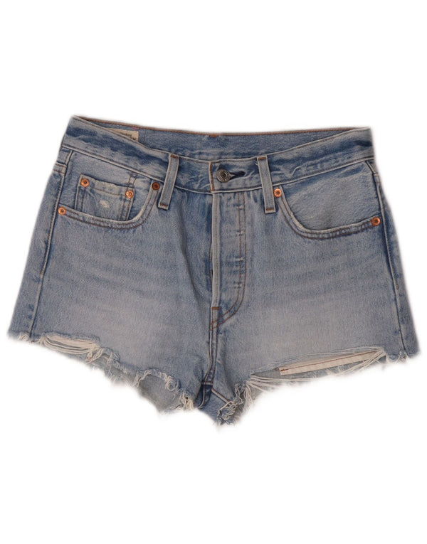 Pantaloni caldi in denim Levi's 501 da donna W25 piccoli in cotone blu