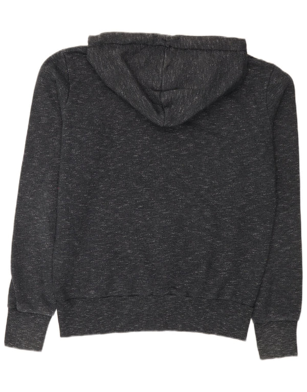 Superdry Pull à capuche graphique en coton moucheté bleu marine moyen