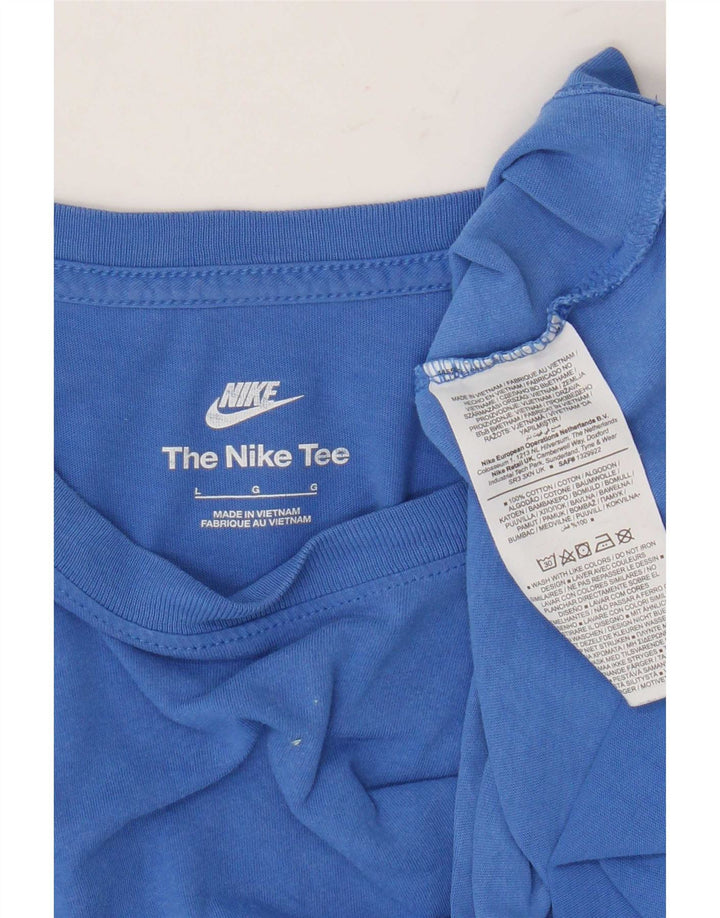 T-shirt da uomo Nike Top Large in cotone blu