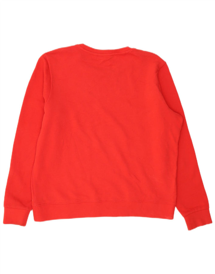 Wrangler Mens Sweatshirt Jumper Large Red Cotton
