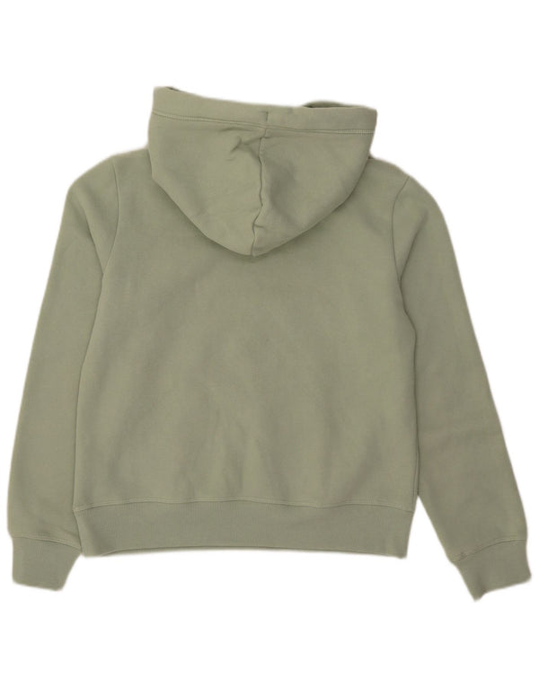 Felpa con cappuccio da donna Superdry UK 12 cotone verde medio