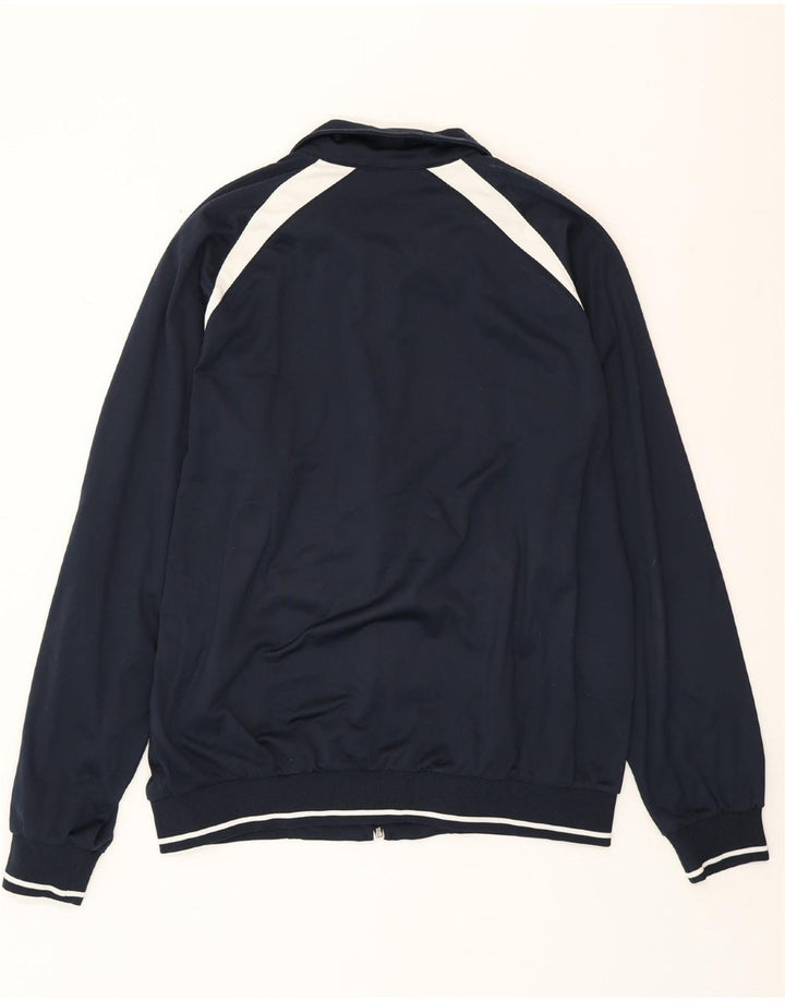 CHAMPION Mens Tracksuit Top Jacket 2XL Navy Blue Colourblock Polyester
