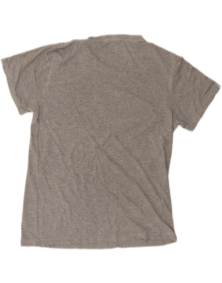 Penguin Mens Graphic T-Shirt Top Large Grey Cotton