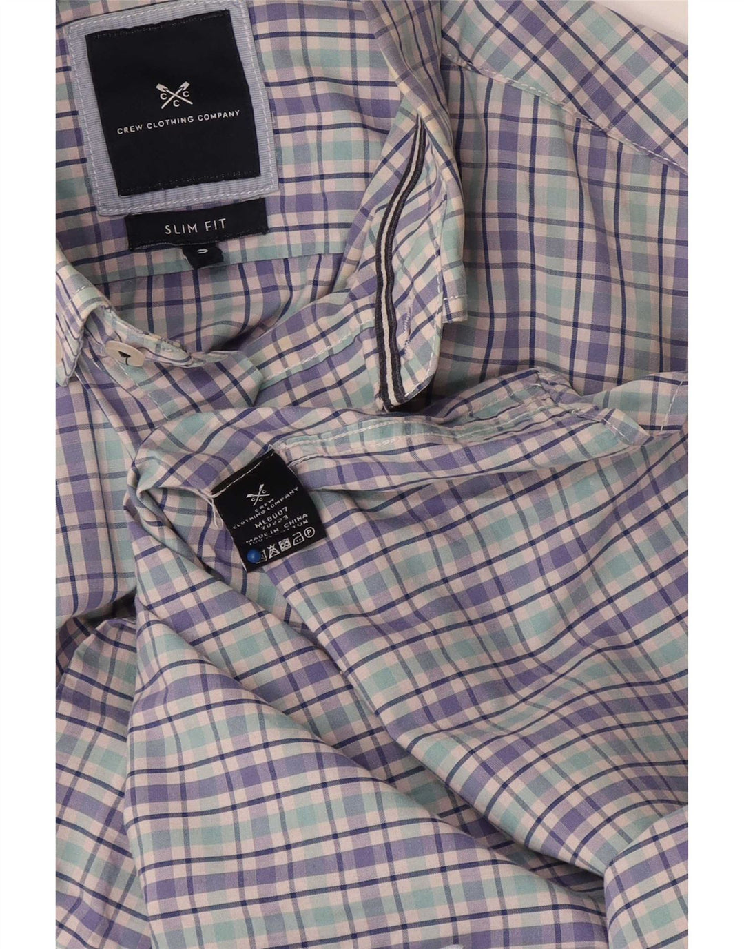Crew Clothing Mens Slim Fit Shirt Small Multicoloured Check Cotton