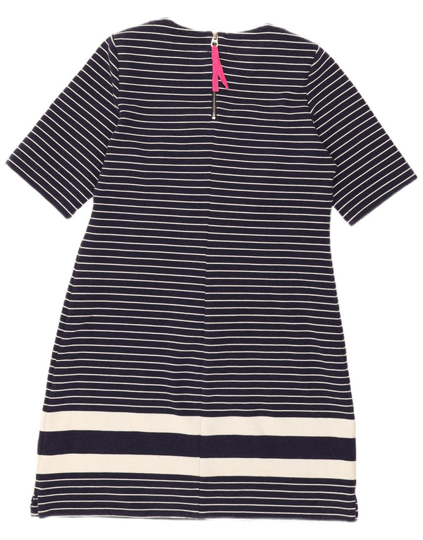 Joules Womens T-Shirt Dress UK 12 Medium Navy Blue Striped Nautical