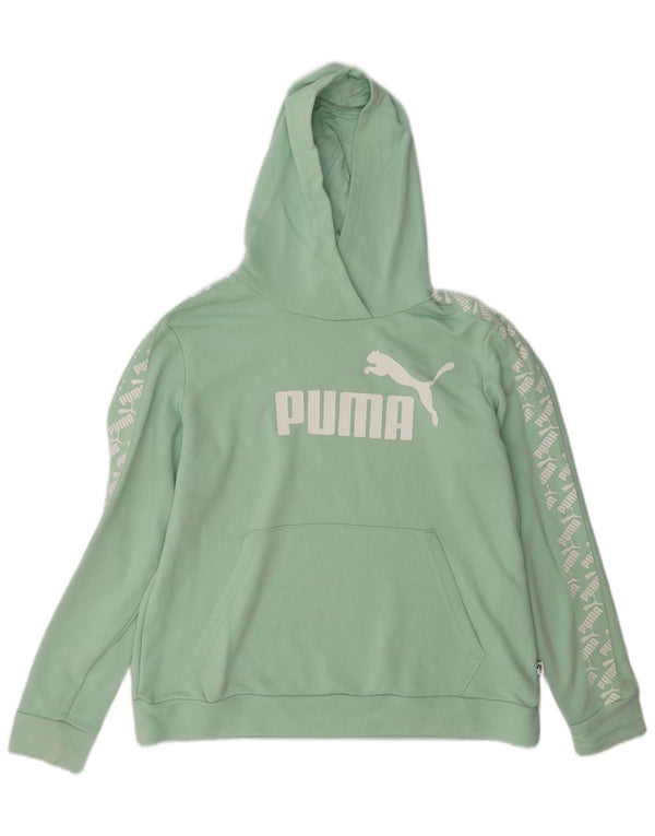 Puma ženska majica s kapuljačom s kapuljačom UK 18 XL, zeleni pamuk