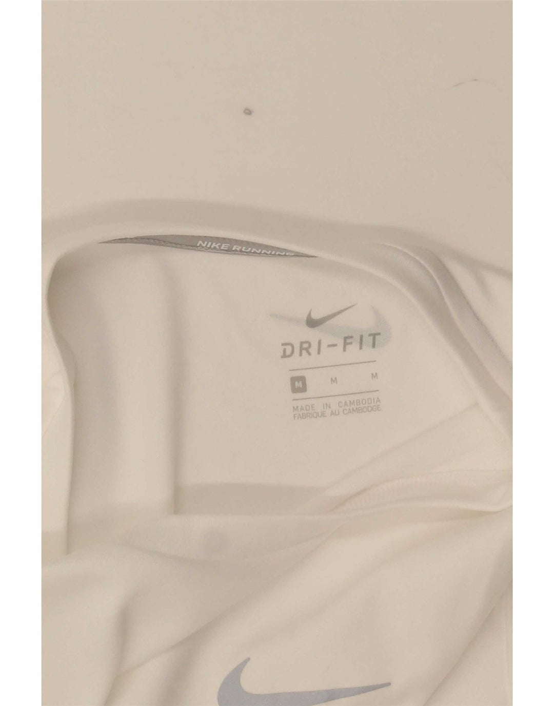 Nike Herre Dri Fit T-Shirt Top Medium White