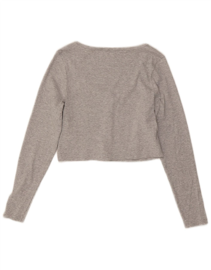 Puma Womens Long Sleeve Crop Top UK 18 XL Grey