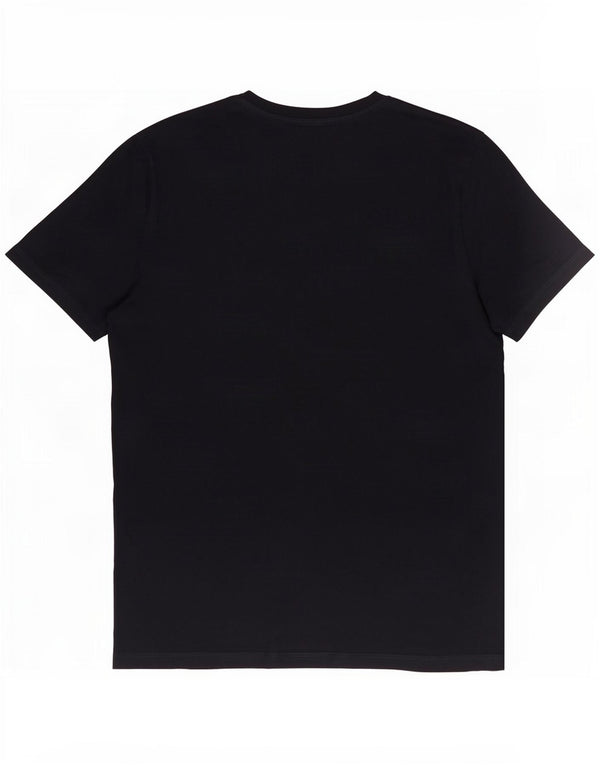 Jack & Jones Mens Graphic T-Shirt Top Medium Navy Blue Colourblock Cotton