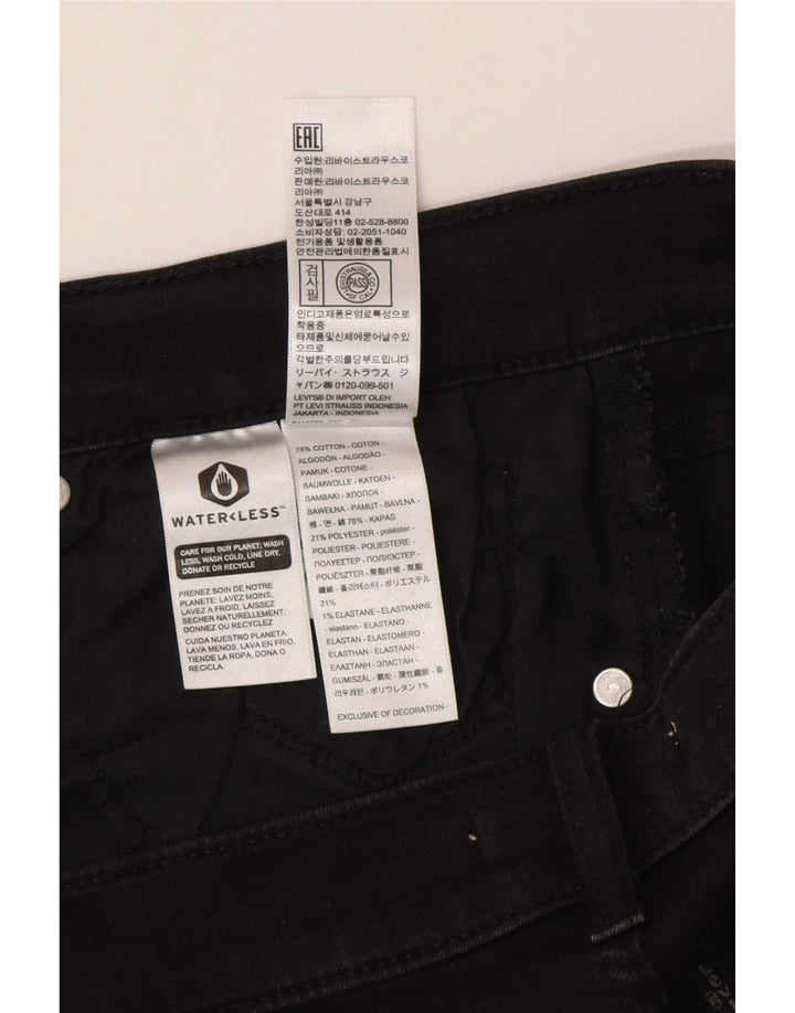 Levi's Womens Classic Straight Jeans W32 L30 Black Cotton