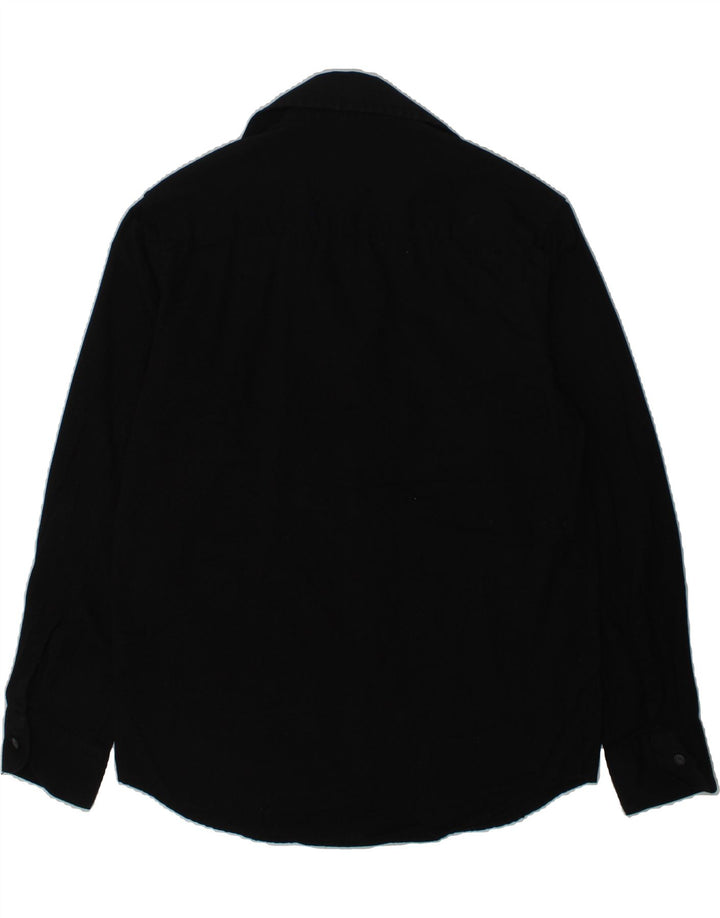 CHAPS Boys Shirt 10-11 Years Medium Black Cotton | Vintage Chaps | Thrift | Second-Hand Chaps | Used Clothing | Messina Hembry 