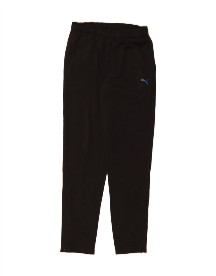 PUMA Girls Tracksuit Trousers 15-16 Years Black Polyester Vintage Puma and Second-Hand Puma from Messina Hembry 