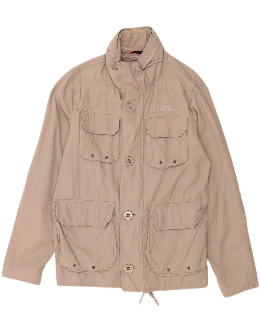 KAPPA Mens Utility Jacket UK 38 Medium Grey Cotton Vintage Kappa and Second-Hand Kappa from Messina Hembry 