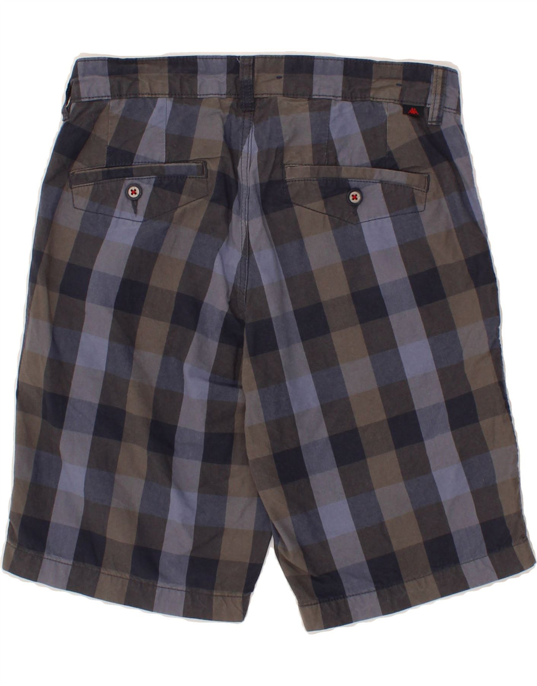 KAPPA Womens Chino Shorts IT 44 Medium W30  Grey Check Cotton Vintage Kappa and Second-Hand Kappa from Messina Hembry 