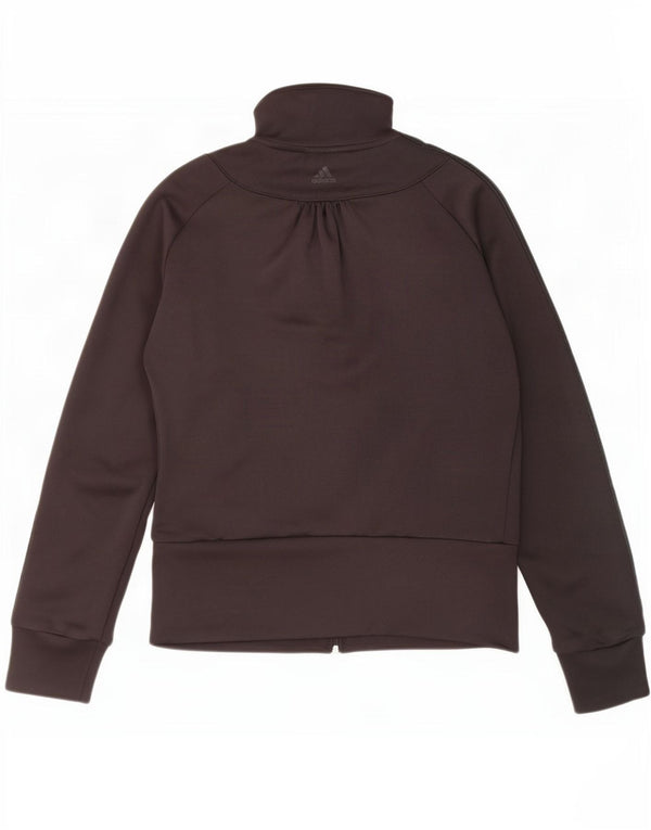 Adidas Veste de survêtement graphique pour femme UK 10 Petit Noir Polyester