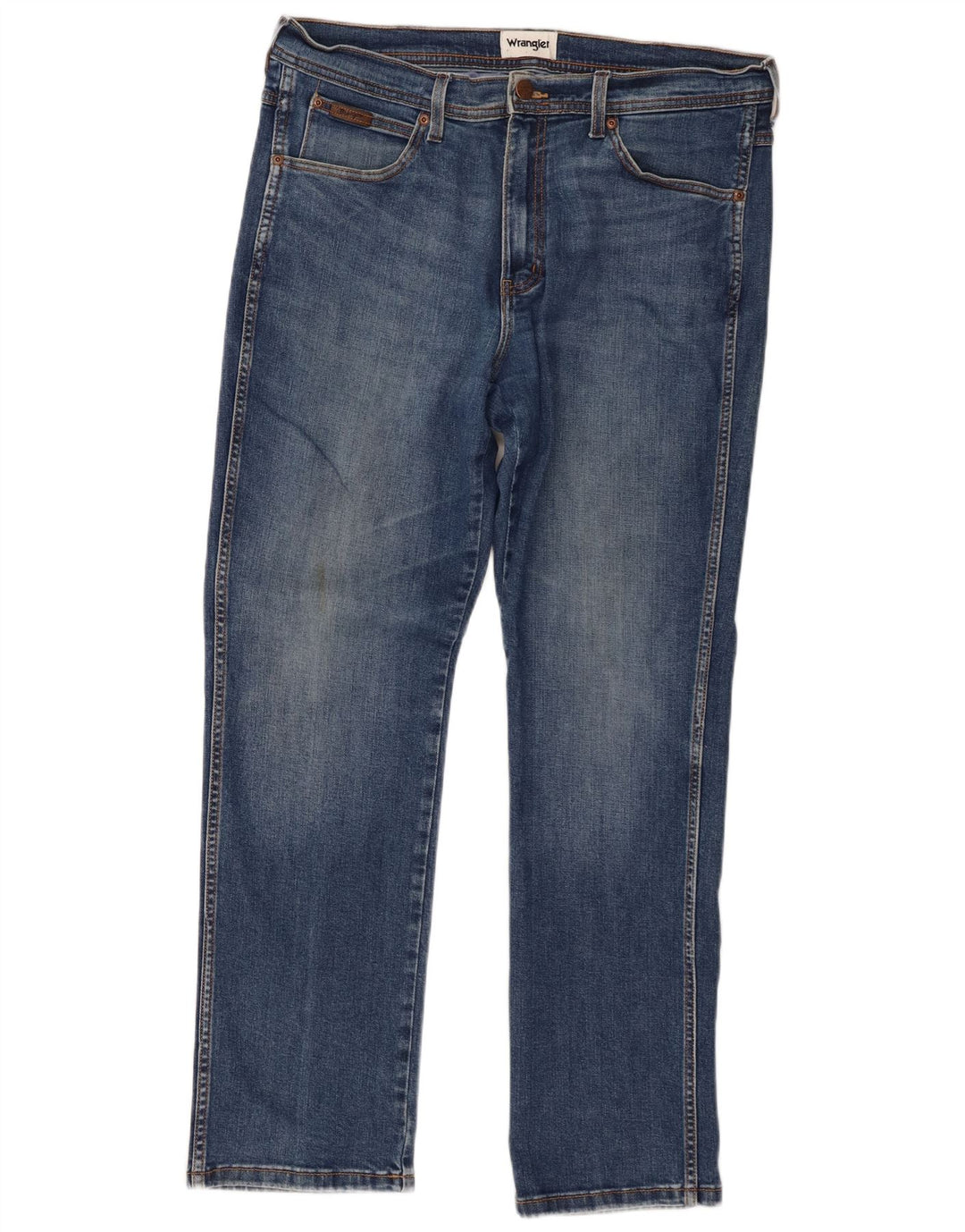 Wrangler Mens Straight Jeans W36 L30 Blue