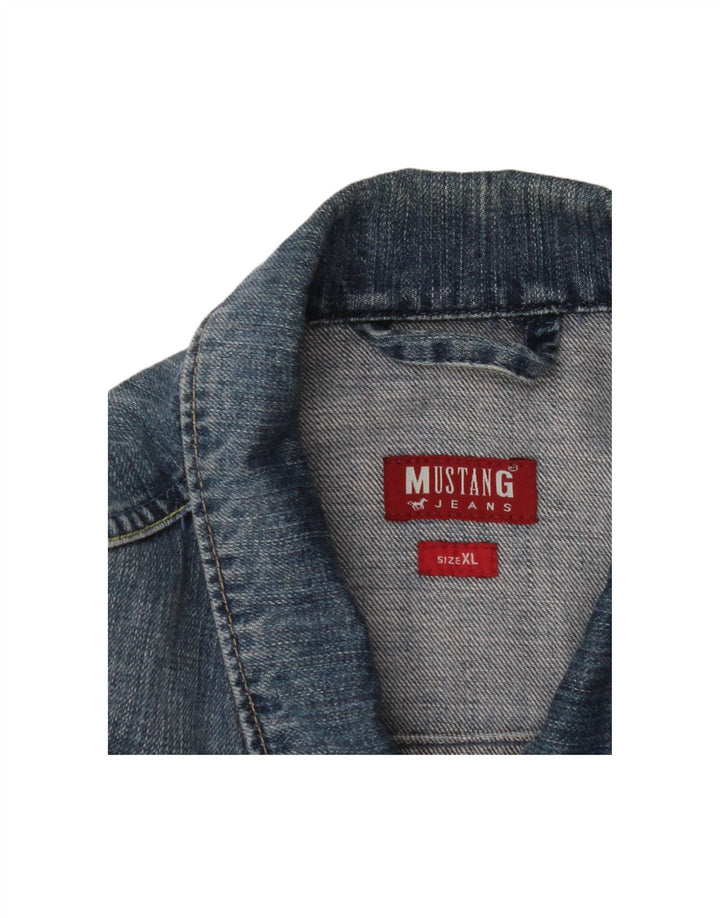 MUSTANG Mens Denim Jacket UK 42 XL Blue Cotton Vintage Mustang and Second-Hand Mustang from Messina Hembry 