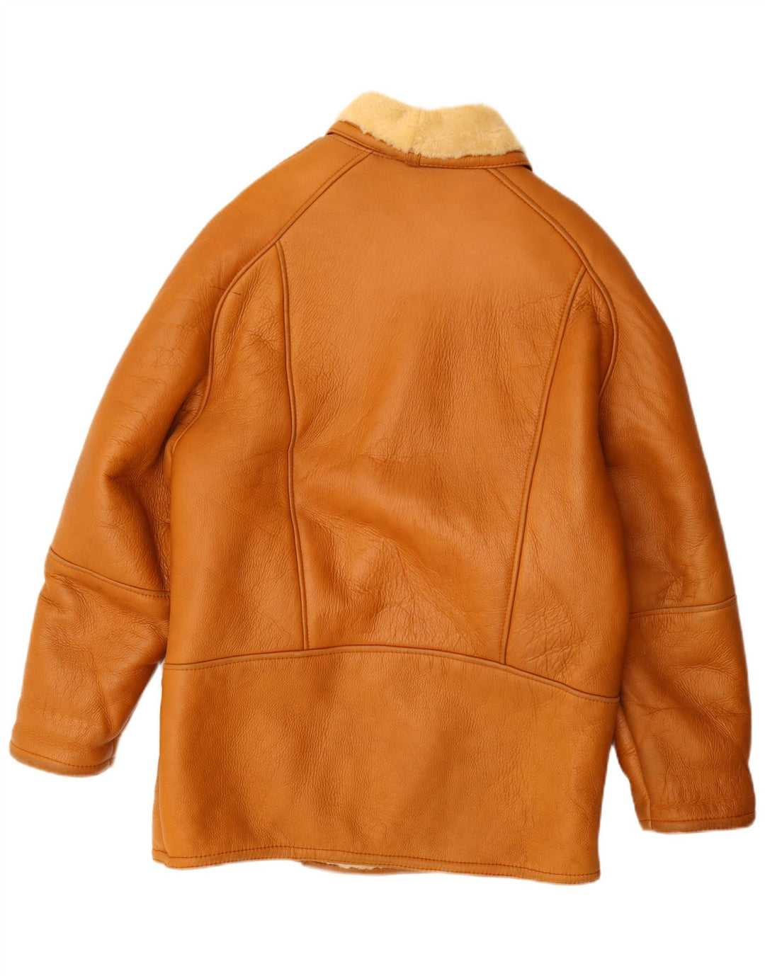 Vintage Herre Shearling Jacket UK 42 XL Beige