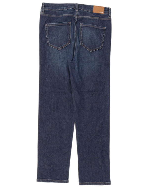Marks & Spencer Womens The Harper Straight Jeans UK 12 Medium W30 L27 Blue