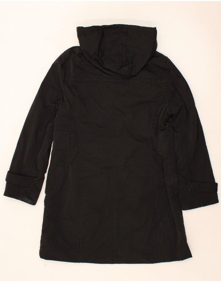 MASSIMO DUTTI Womens Hooded Windbreaker Coat UK 18 XL Black Polyester Vintage Massimo Dutti and Second-Hand Massimo Dutti from Messina Hembry 