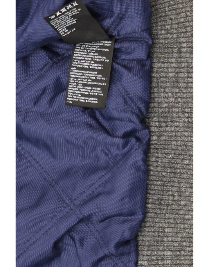 Superdry Mens Waxed Cotton Jacket UK 44 2XL Black