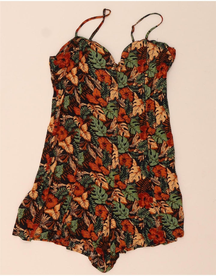 URBAN OUTFITTERS Womens Playsuit UK 12 Medium  Multicoloured Floral