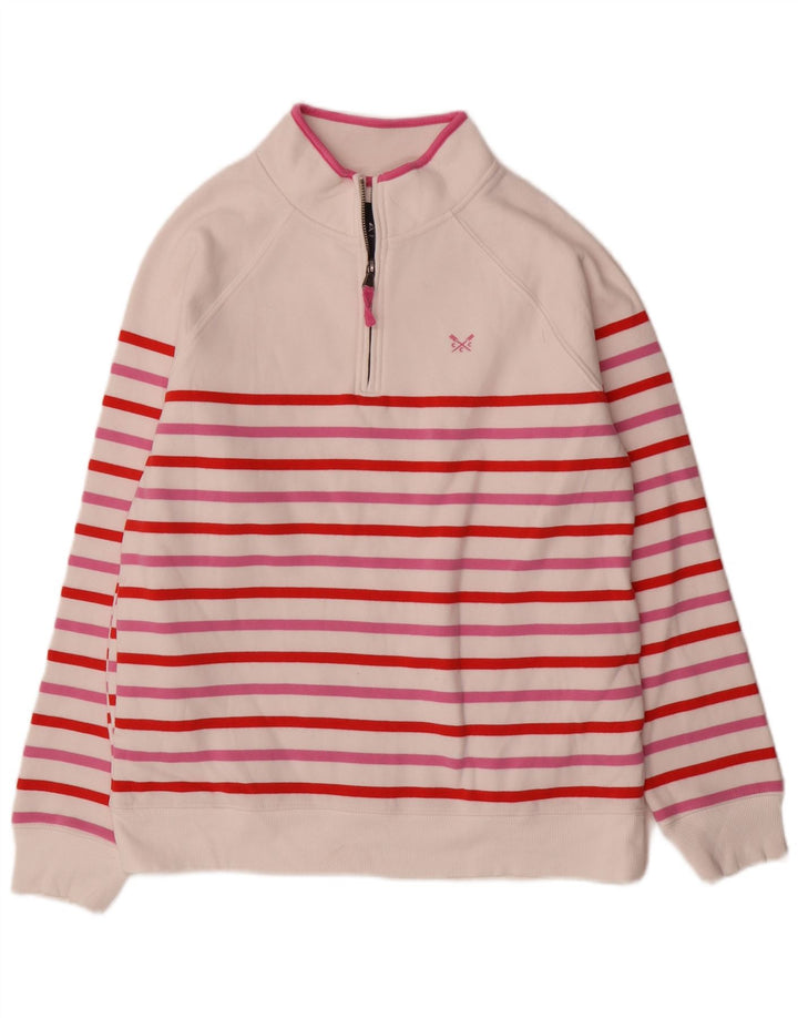 Crew Clothing Womens Sweatshirt Jumper UK 12 Medium Multicoloured Striped