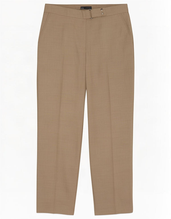 Marks & Spencer Damen gerade Anzughose UK 12 Medium W30 L28 Beige