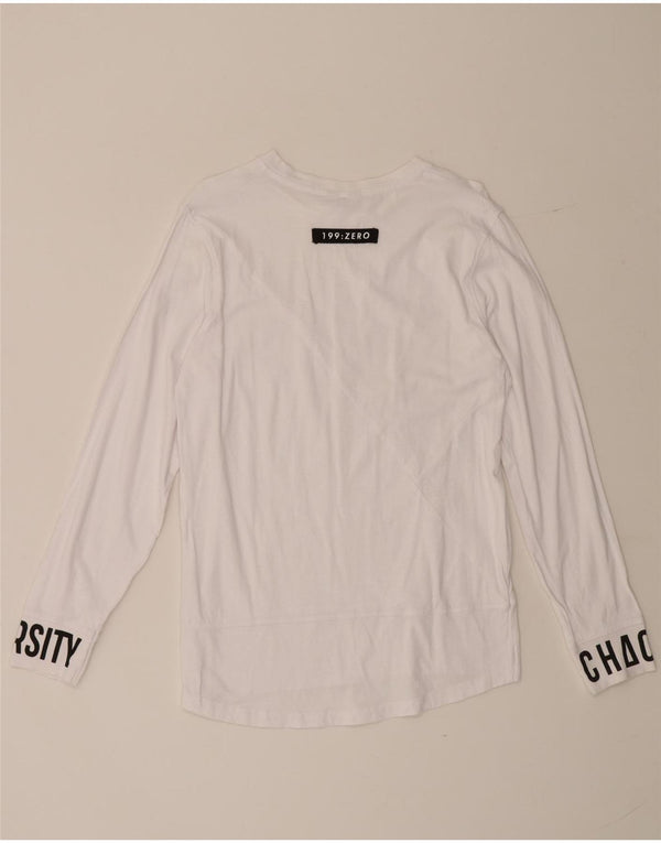 Jack & Jones Haut graphique à manches longues pour hommes, petit blanc