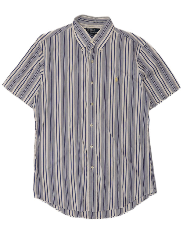 Polo Ralph Lauren Mens Short Sleeve Shirt Size 15 1/2 39 Medium Blue