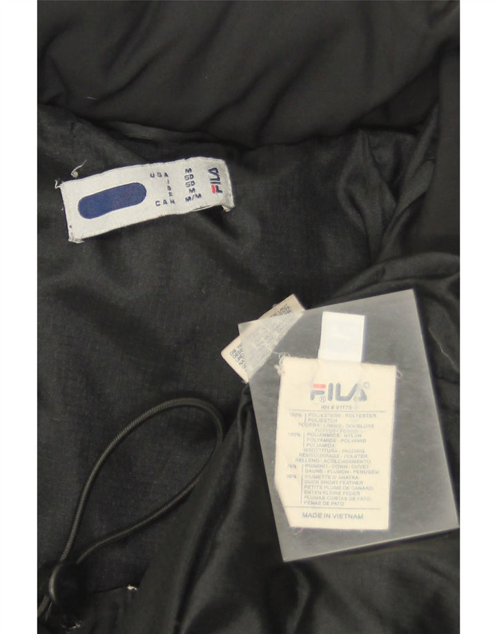 Fila Mens Padded Jacket IT 50 Large Black Colourblock Polyester