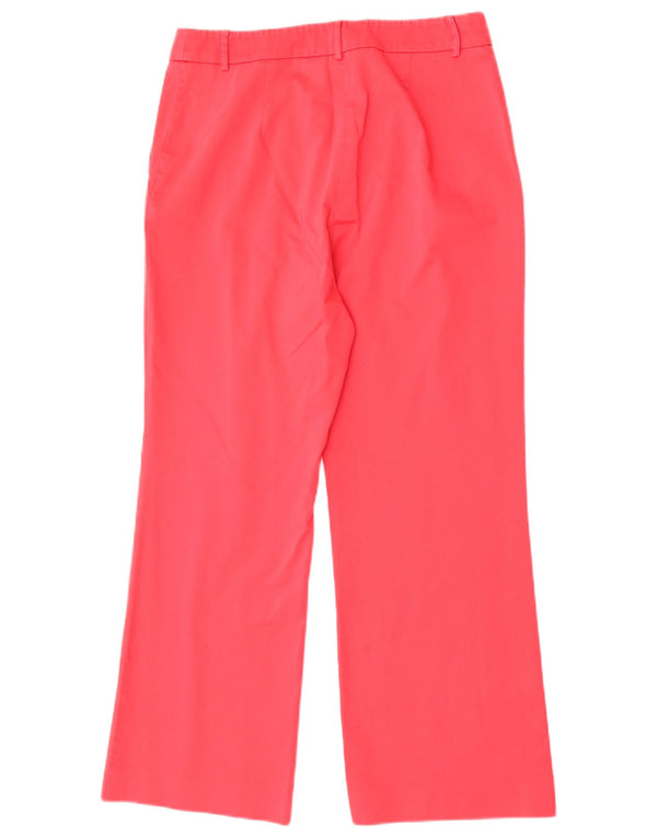 Damskie proste spodnie Max & Co. UK 14 Large W30 L26 Różowa bawełna