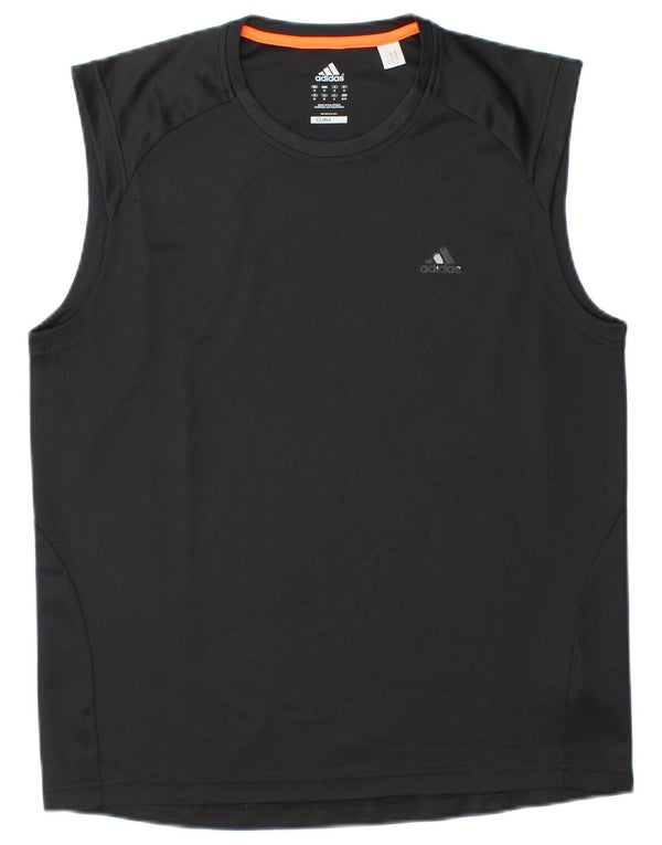 Adidas Mens Climalite Vest Top Medium Black Polyester