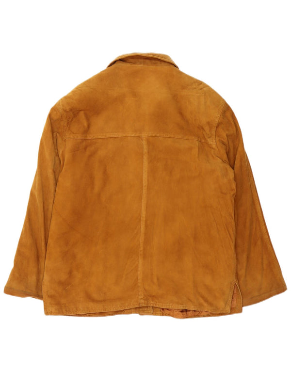 Conbipel Chaqueta de gamuza para mujer UK 46 Grande Cuero marrón