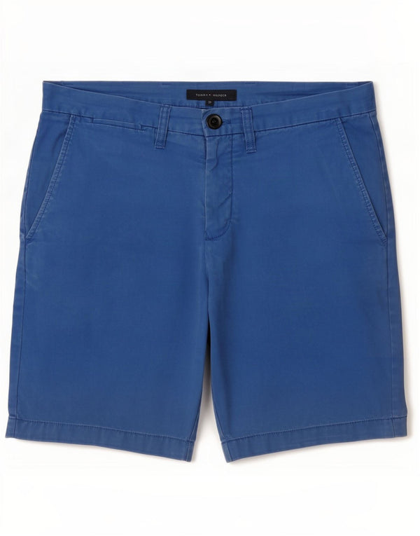 Tommy Hilfiger Mens Chino Shorts W32 Medium Blue Cotton