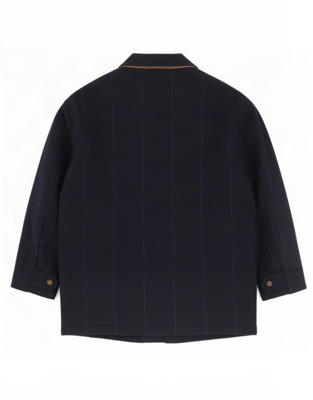 Belfe & Chaqueta utilitaria para hombre IT 50 Large Lana a cuadros azul marino