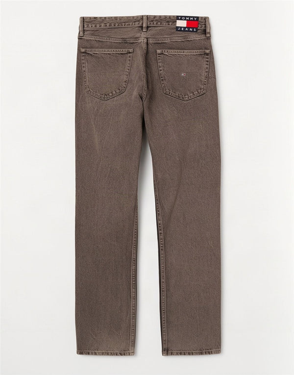 Tommy Hilfiger Straight Jeans til mænd W33 L32 Grå Bomuld