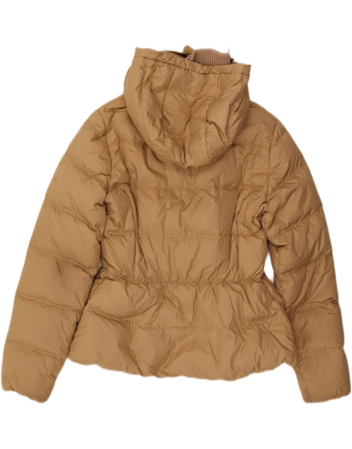 MARINA YACHTING Womens Hooded Padded Jacket IT 48 XL Beige Polyester Vintage Marina Yachting and Second-Hand Marina Yachting from Messina Hembry 
