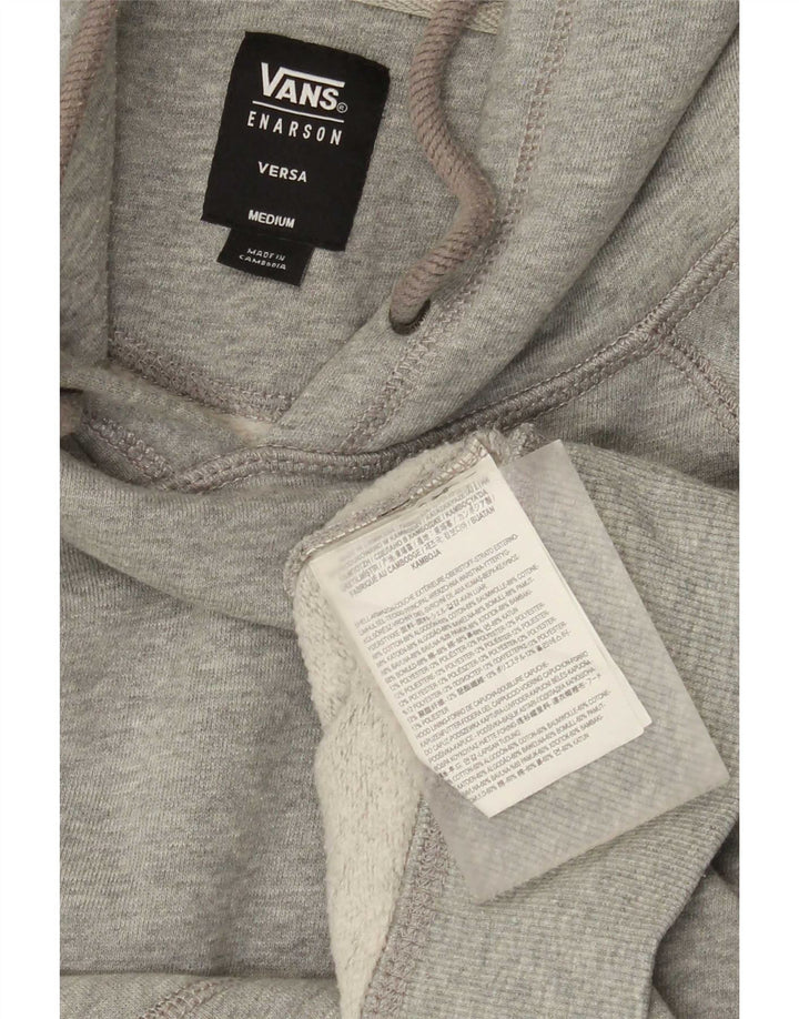 Vans Mens Graphic Hoodie Jumper Medium Grey Cotton