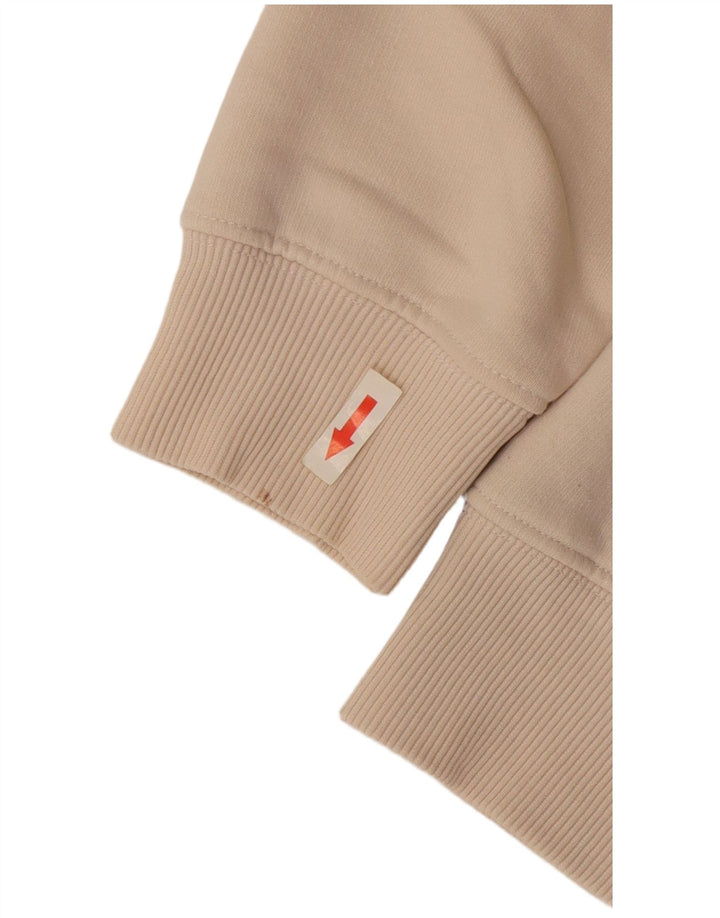 Alpha Industries Herre grafisk sweatshirt Jumper Medium Beige Bomuld