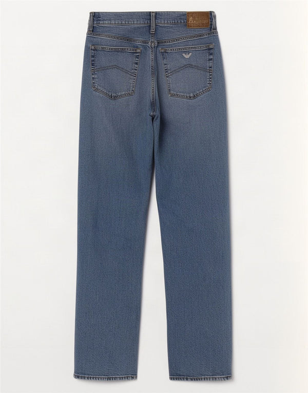 Jeans dritti da uomo Armani W32 L32 in cotone blu